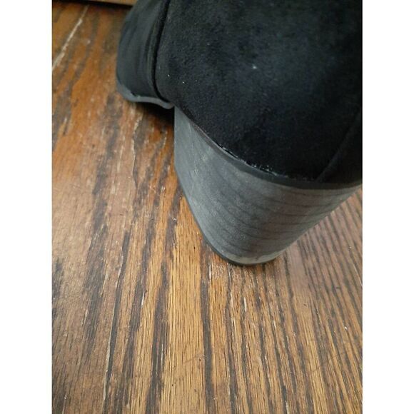 Size 9 Mata Breakaway Black Booties Ankle Boots Pointed Toe Shoes - Picture 6 of 8